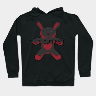 The cutest bunny black and red Hoodie